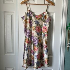 Vintage Private Luxuries Floral Slip Dress Size M.   A113